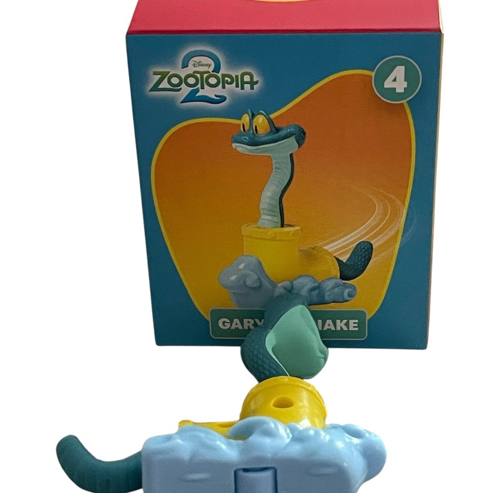 McDonald's Gary De'Snake Zootopia Blue and Yellow Snake Toy - Picture 3 of 3